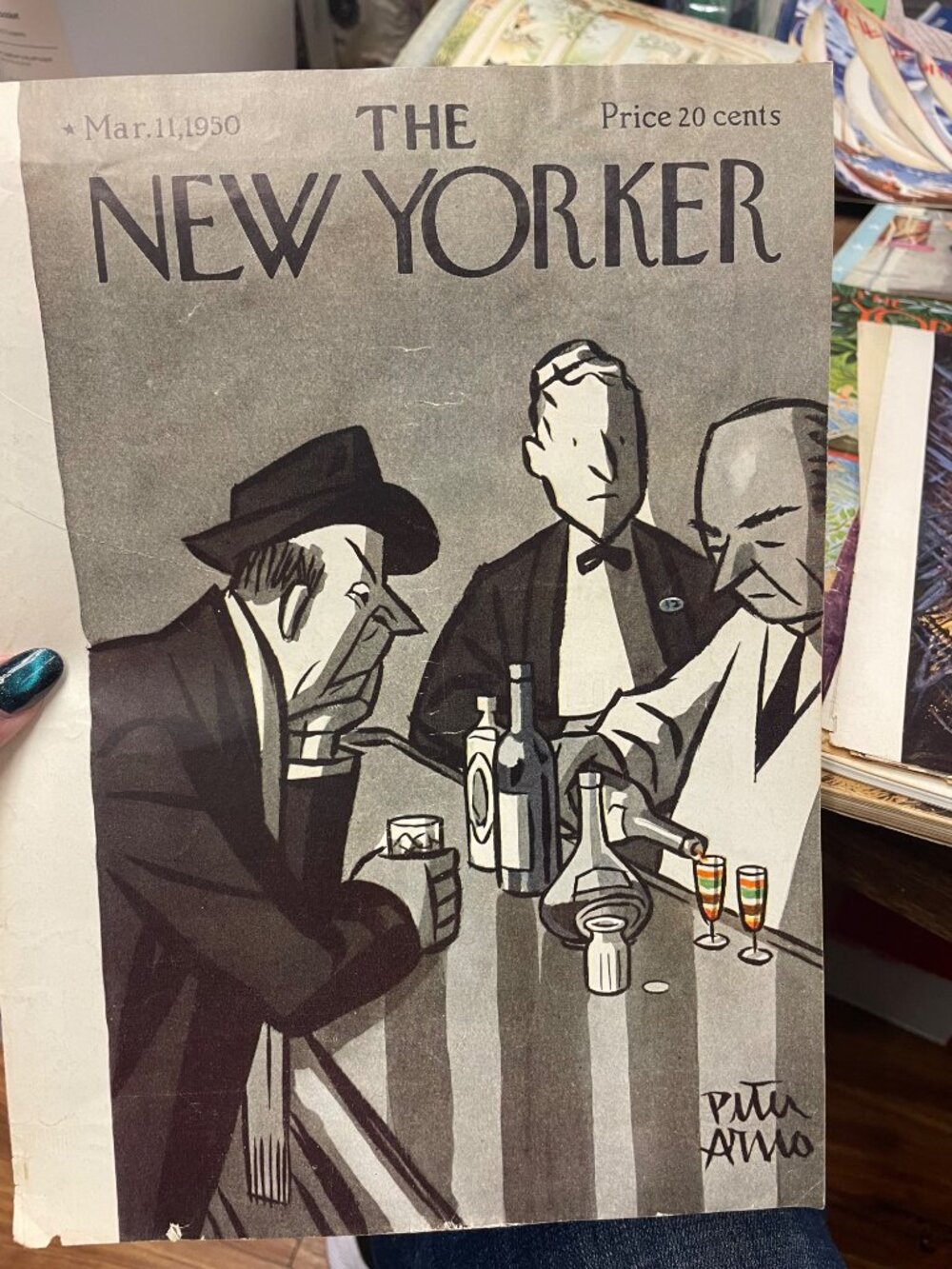 PETER ARNO NEW YORKER COVER | March 11, 1950 | Original Signed Illustration | Vi
